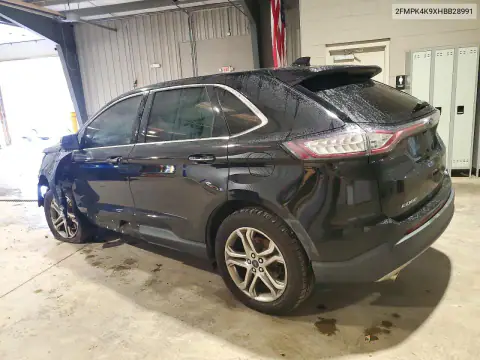 2FMPK4K9XHBB28991 — 2017 Ford EDGE, foto 2 de Copart, Vuelco