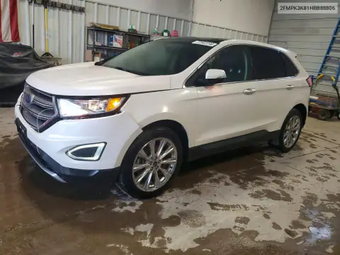 2FMPK3K81HBB88806 — 2017 Ford EDGE, წინა ნაწილი, ფოტოები შეკეთებამდე