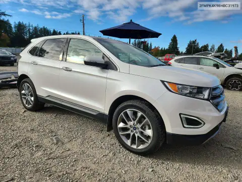2FMPK4K98HBC31973 — 2017 Ford EDGE, zdjęcie 4 z Copart, Tył