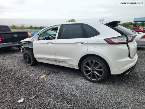 2FMPK4AP9HBB16475 — 2017 Ford EDGE, zdjęcie 2 z Copart, Przód