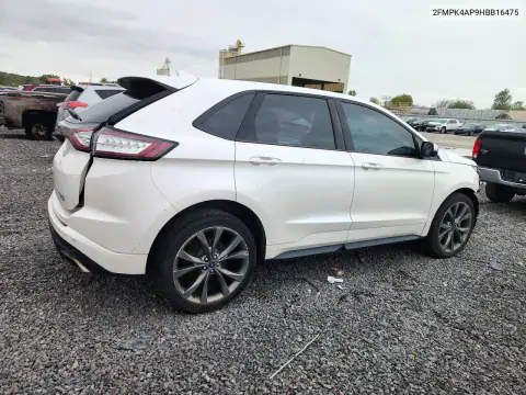 2FMPK4AP9HBB16475 — 2017 Ford EDGE, zdjęcie 3 z Copart, Przód