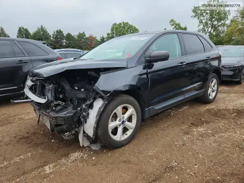 2FMPK4G99JBB93779 — 2018 Ford EDGE, ПЕРЕДНЯЯ ЧАСТЬ, фото до ремонта