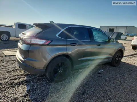2FMPK3J99JBC22247 — 2018 Ford EDGE, ფოტო 3, Copart, წინა ნაწილი