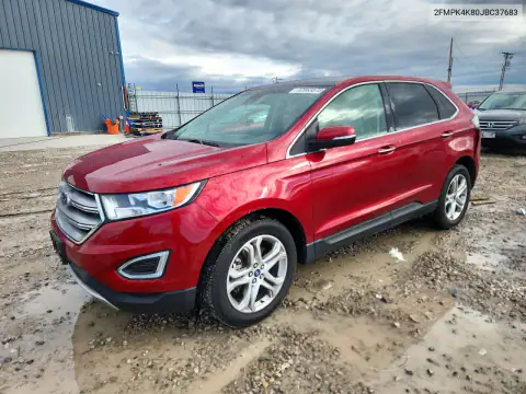 2FMPK4K80JBC37683 — 2018 Ford EDGE, უკანა ნაწილი, ფოტოები შეკეთებამდე