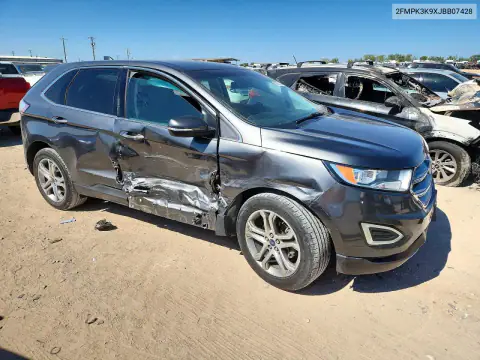 2FMPK3K9XJBB07428 — 2018 Ford EDGE, foto 4 de Copart, Lateral