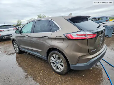2019 Ford Edge Titanium VIN 2FMPK4K9XKBC01865 фото 2