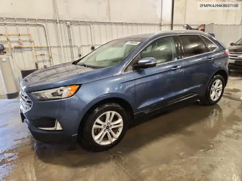 2019 Ford Edge Sel VIN 2FMPK4J94KBB37100 фото 1