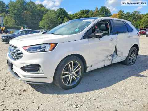2FMPK4K99KBB78563 — 2019 Ford EDGE, Боковая часть, фото до ремонта