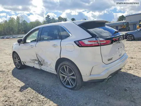 2FMPK4K99KBB78563 — 2019 Ford EDGE, photo 2 from Copart, Side