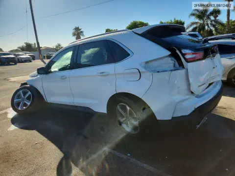 2020 Ford Edge Sel VIN 2FMPK4J92LBB12407 фото 2