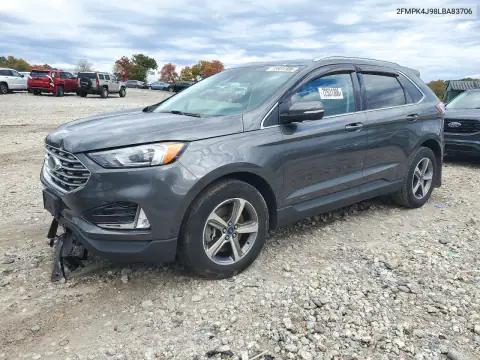 2FMPK4J98LBA83706 Ford EDGE 2020 — uszkodzenie Przód, zdjęcie przed naprawą