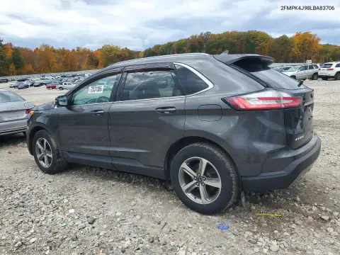 2FMPK4J98LBA83706 — 2020 Ford EDGE, zdjęcie 2 z Copart, Przód