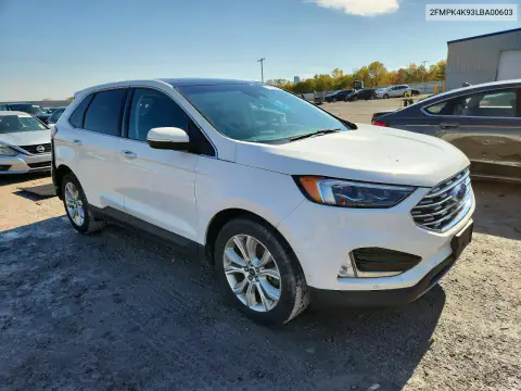 2FMPK4K93LBA00603 — 2020 Ford EDGE, фото 4 с аукциона Copart 19.10.2026, Задняя часть