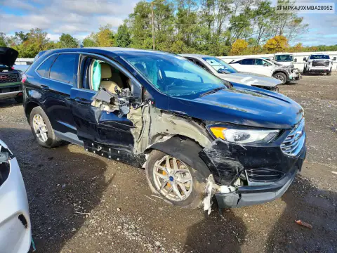 2FMPK4J9XMBA28952 — 2021 Ford EDGE, foto 4 de Copart, Lateral
