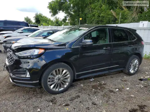 2FMPK4K91NBA76551 — 2022 Ford EDGE, წინა ნაწილი, ფოტოები შეკეთებამდე