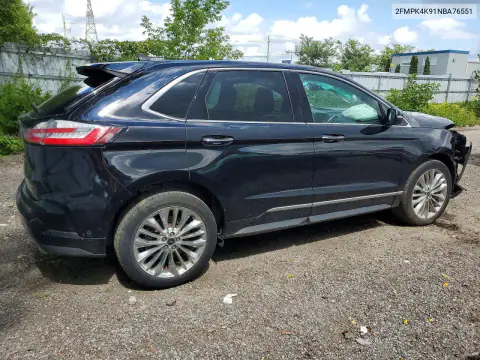 2FMPK4K91NBA76551 — 2022 Ford EDGE, photo 3 from Copart 27.10.2026, Front end