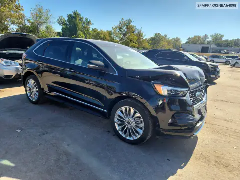 2FMPK4K92NBA64098 — 2022 Ford EDGE, фото 4 с аукциона Copart, Передняя часть