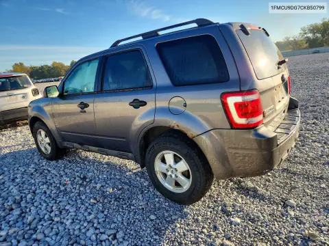2012 Ford Escape Xlt VIN 1FMCU9DG7CKB50799 фото 2