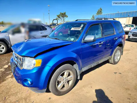 1FMCU9D79CKC58891 — 2012 Ford Escape, Передняя часть, фото до ремонта