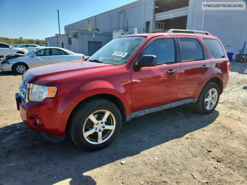 1FMCU0D75CKC24782 — 2012 Ford Escape, Мелкие вмятины и царапины, фото до ремонта