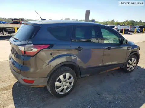 1FMCU0F72HUC49244 — 2017 Ford Escape, foto 3 de Copart, Parte delantera