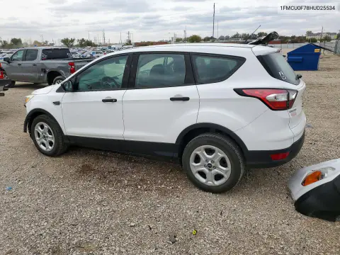 1FMCU0F78HUD25534 — 2017 Ford Escape, foto 2 de Copart, Parte delantera