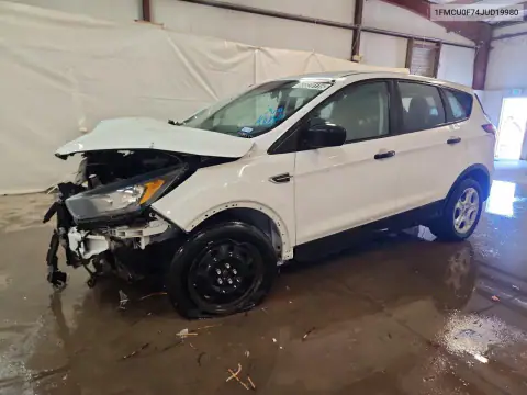 1FMCU0F74JUD19980 — 2018 Ford Escape, Parte delantera, fotos antes de reparar