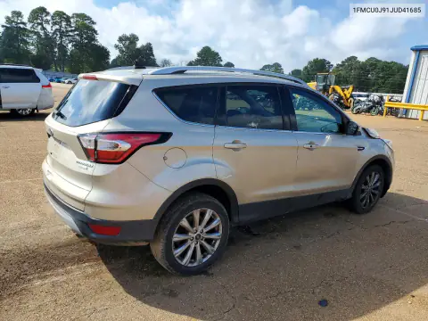 1FMCU0J91JUD41685 — 2018 Ford Escape, photo 3 from Copart, Front end