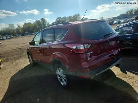 1FMCU9HD2JUD40351 — 2018 Ford Escape, photo 2 from Copart, Front end