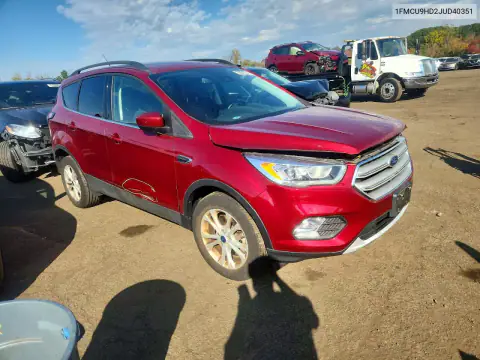 1FMCU9HD2JUD40351 — 2018 Ford Escape, photo 4 from Copart, Front end