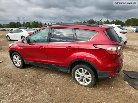1FMCU9GD3JUA18531 — 2018 Ford Escape, foto 2 de Copart 29.10.2026, Parte trasera