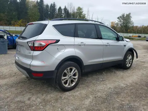 1FMCU9HD7JUD53838 — 2018 Ford Escape, photo 3 from Copart, Front end