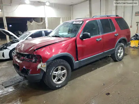 1FMZU73W73UA91183 — 2003 Ford Explorer, Parte delantera, fotos antes de reparar