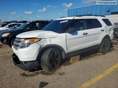 1FM5K8B84EGA87882 — 2014 Ford Explorer, Front end, before-repair photos