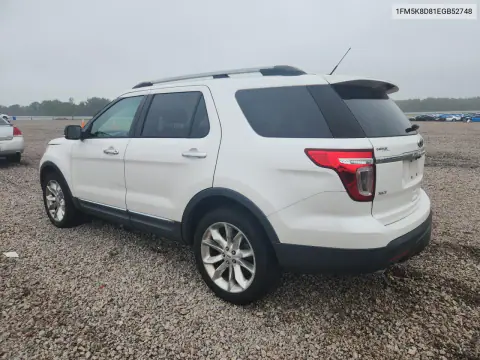 2014 Ford Explorer Xlt VIN 1FM5K8D81EGB52748 фото 2