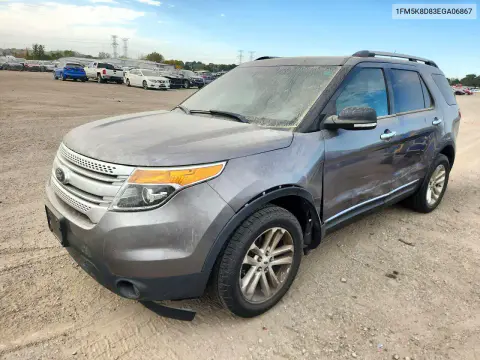 1FM5K8D83EGA06867 — 2014 Ford Explorer, Front end, before-repair photos