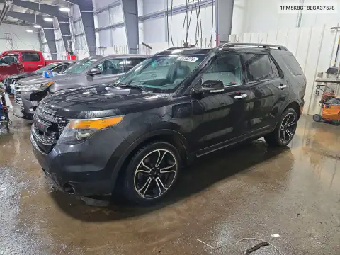 1FM5K8GT8EGA37578 — 2014 Ford Explorer, Front end, before-repair photos