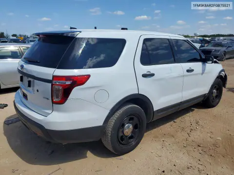 2015 Ford Explorer Police Interceptor VIN 1FM5K8AR2FGB75521 фото 3