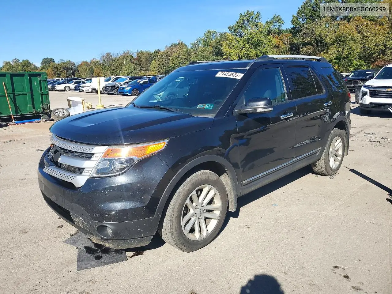 2015 Ford Explorer Xlt VIN 1FM5K8D8XFGC60299 фото 1