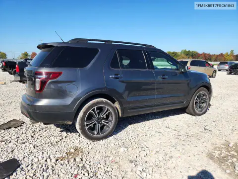 2015 Ford Explorer Sport VIN 1FM5K8GT7FGC61863 фото 3
