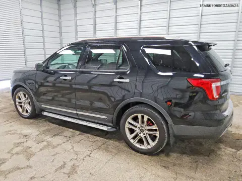 2016 Ford Explorer Xlt VIN 1FM5K7D80GGA60625 фото 2