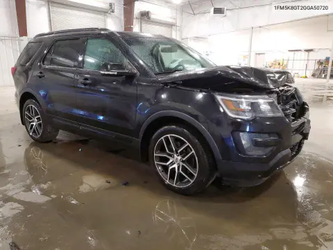 2016 Ford Explorer Sport VIN 1FM5K8GT2GGA50720 фото 4