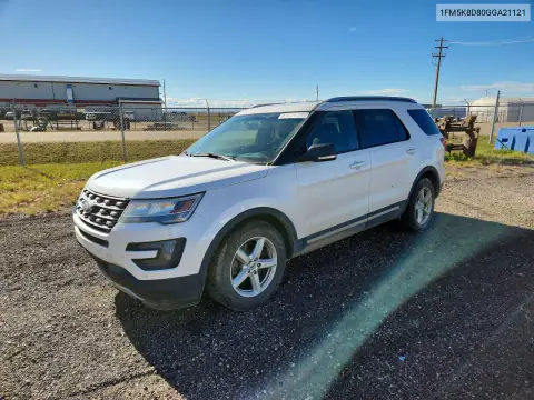 1FM5K8D80GGA21121 — 2016 Ford Explorer, Передняя часть, фото до ремонта
