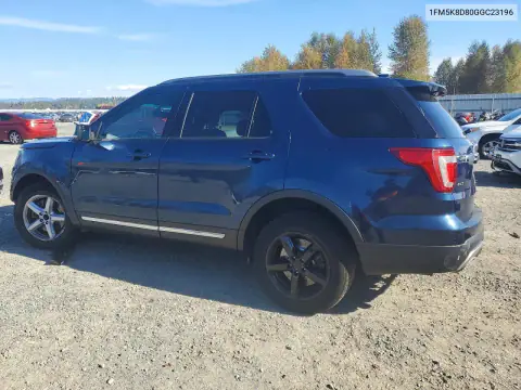 1FM5K8D80GGC23196 — 2016 Ford Explorer, photo 2 from Copart 26.10.2026, Front end