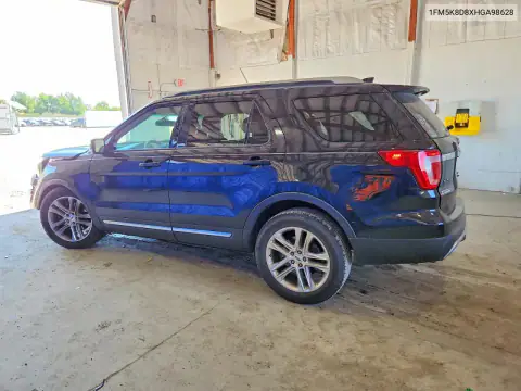 1FM5K8D8XHGA98628 — 2017 Ford Explorer, photo 2 from Copart, Front end