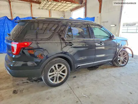 1FM5K8D8XHGA98628 — 2017 Ford Explorer, photo 3 from Copart, Front end