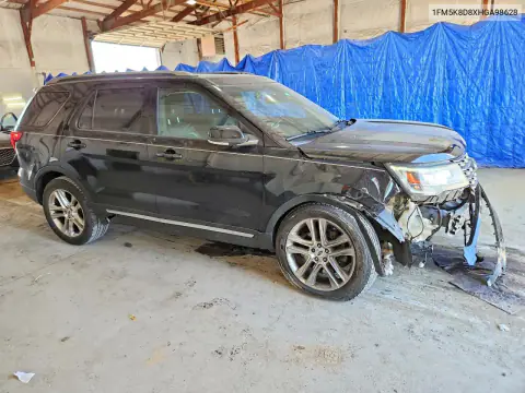 1FM5K8D8XHGA98628 — 2017 Ford Explorer, photo 4 from Copart, Front end