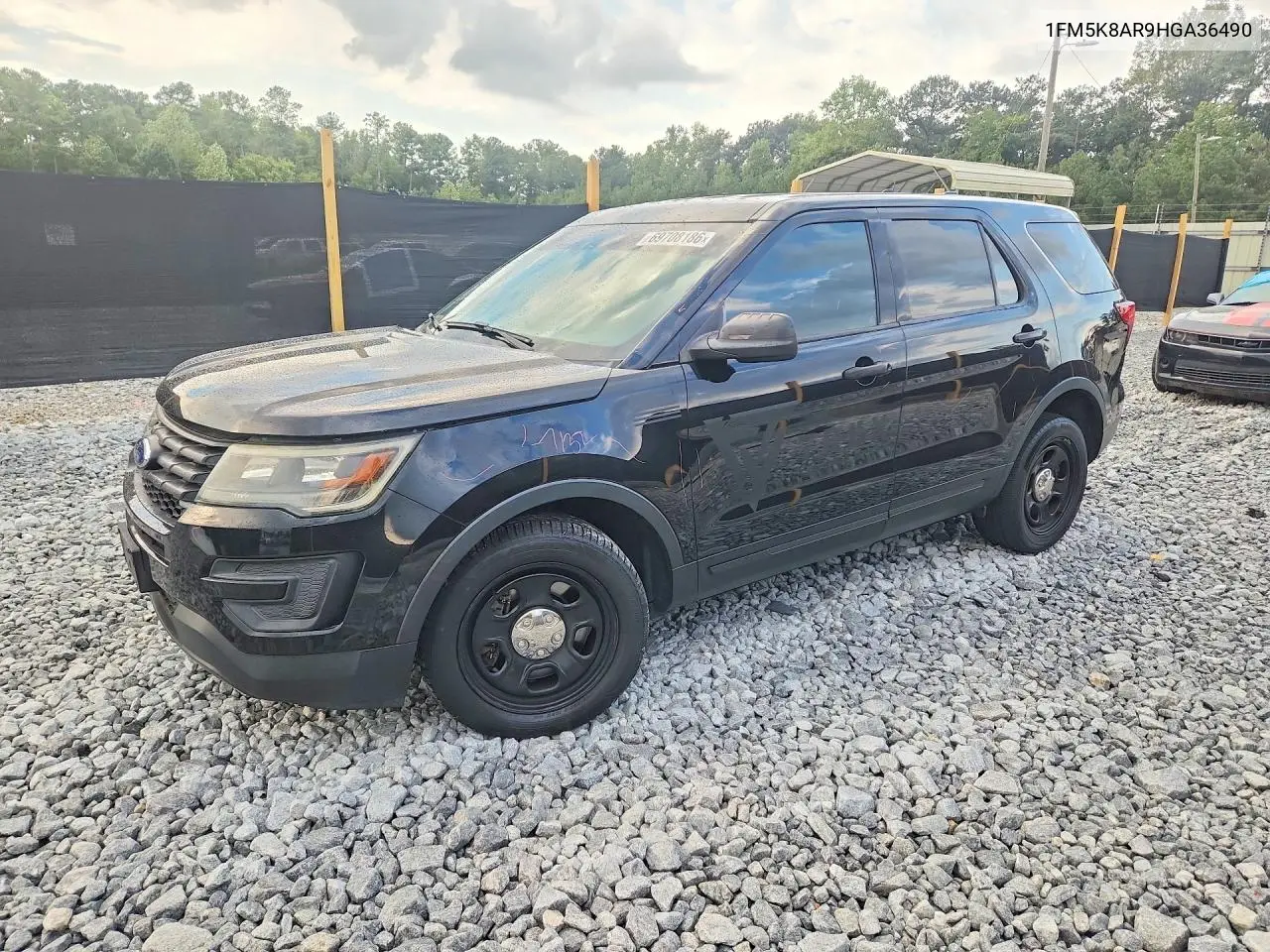 2017 Ford Explorer Police Interceptor VIN 1FM5K8AR9HGA36490 фото 1