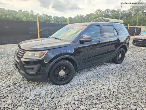 2017 Ford Explorer Police Interceptor VIN 1FM5K8AR9HGA36490 фото 1