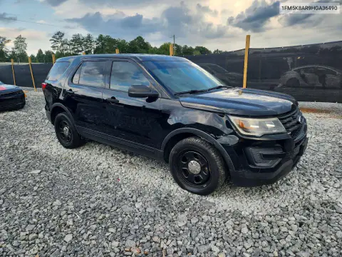 2017 Ford Explorer Police Interceptor VIN 1FM5K8AR9HGA36490 фото 4